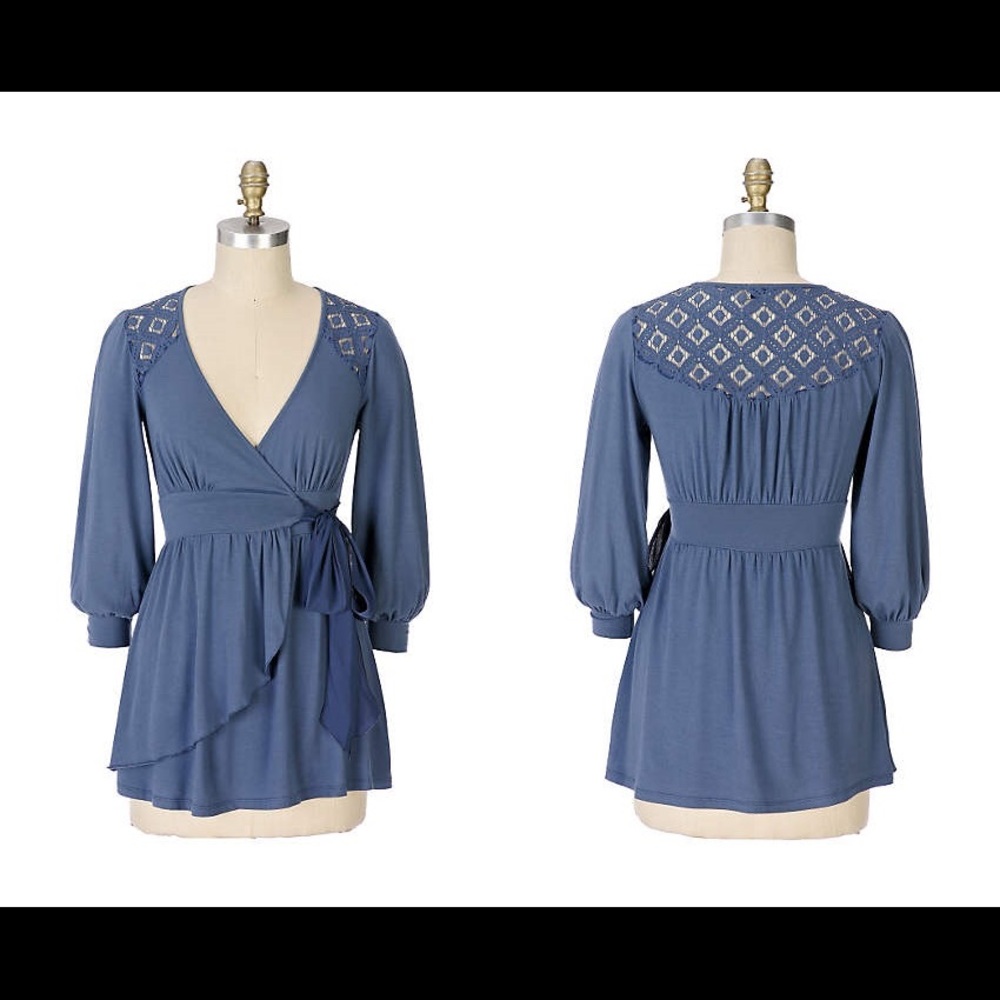 NEW Anthropologie Deletta Lunette & Lancet Tunic Top Sz Medium